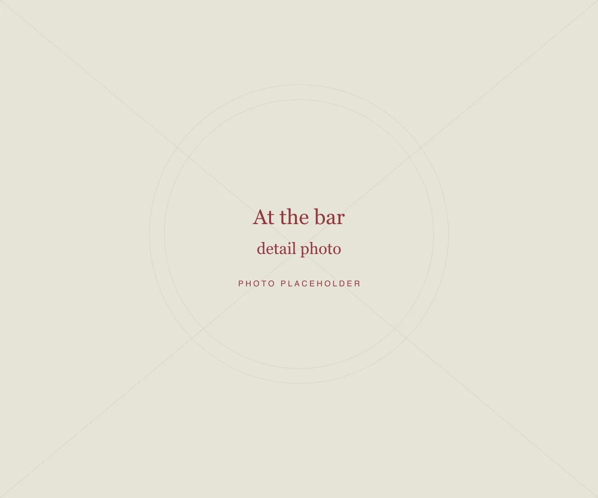 Placeholder: At the bar · detail photo