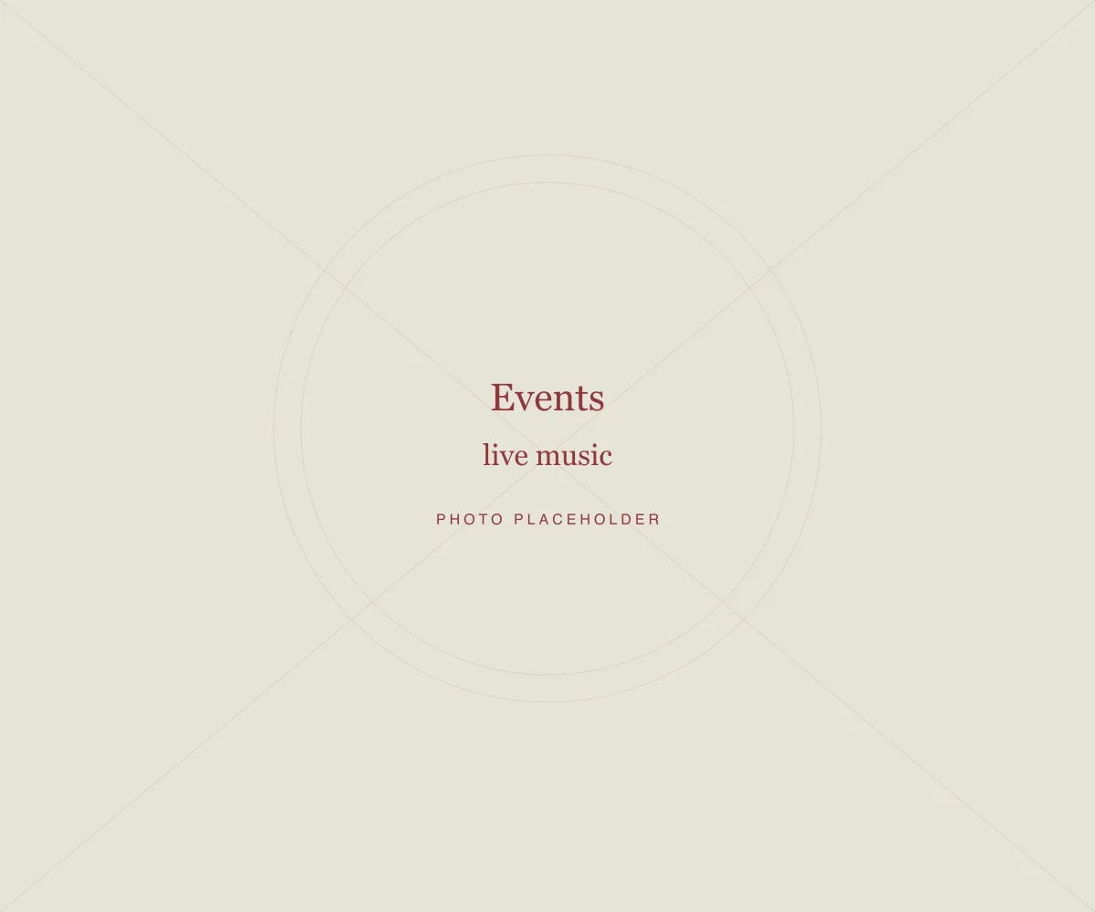 Placeholder: Events · live music